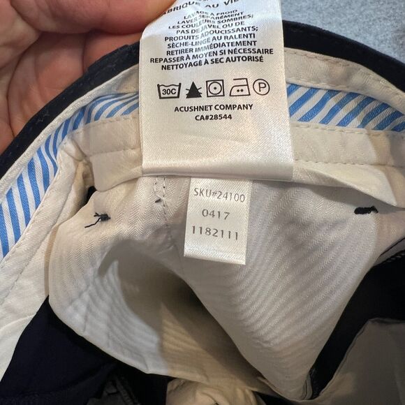 FJ FootJoy Pants Mens 36 Navy Stretch Straight Golf Performance Lightweight - Picture 9 of 13